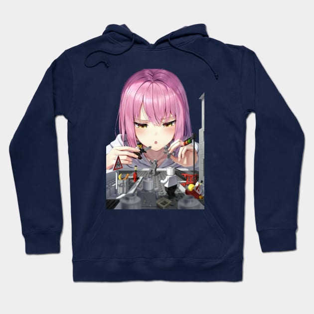 Anime Art girls Hoodie by Boiys